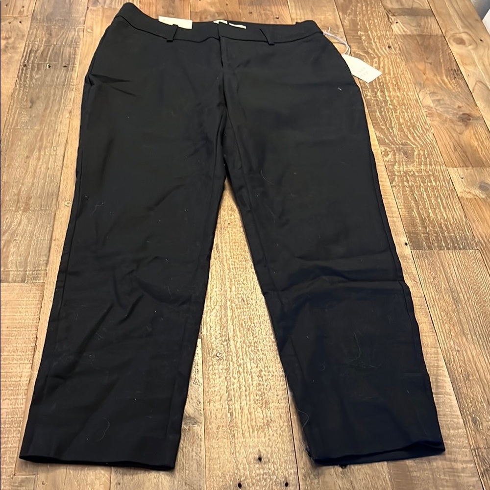 Women's Black Pants A NEW DAY Slim Ankle Mid Rise